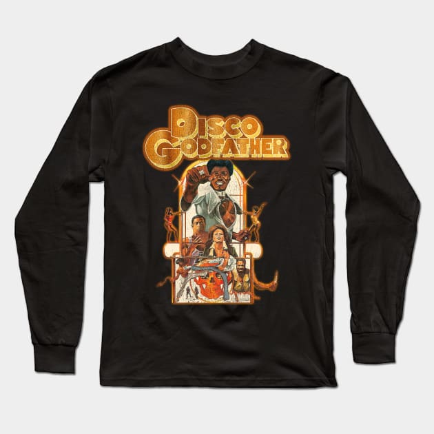 Disco Godfather Long Sleeve T-Shirt by darklordpug